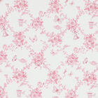Baby Girls White & Pink Floral & Butterflies Blanket, 1, hi-res